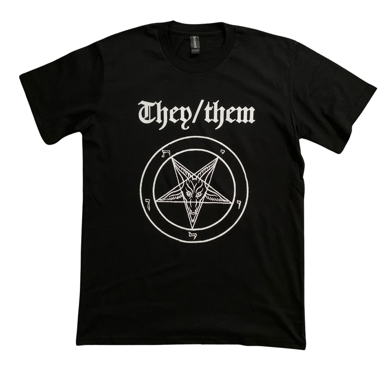 They / Them Non Binary Genderqueer Pentagram Tshirt  - available in S, M, L, XL, 2XL - LGBTQ Pride