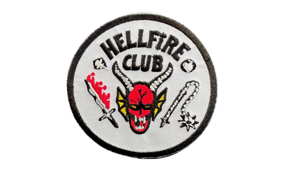 Hellfire Club Stranger Things Embroidered Patch - Round