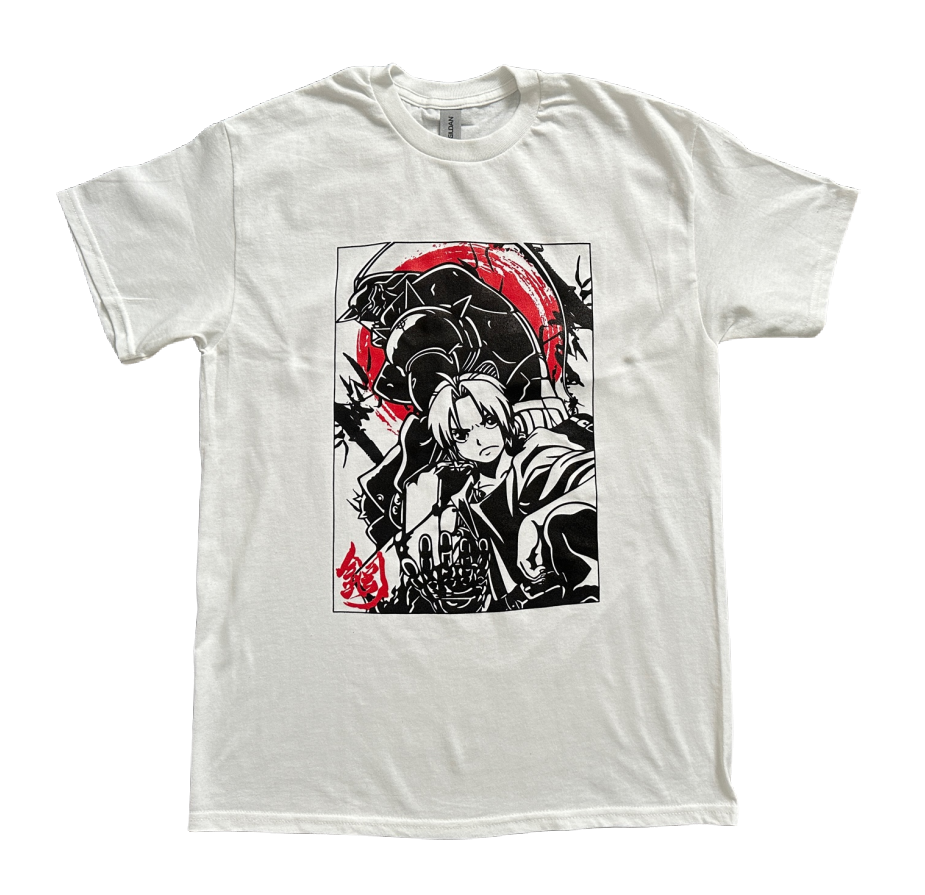 Full Metal Alchemist Anime Shirt - available in sizes S, M, L, XL, XXL