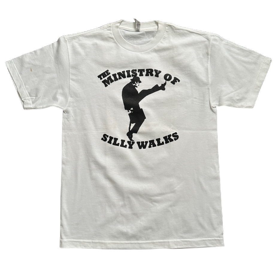 Ministry of Silly Walks Shirt - Monty Python - Available in Size S, M, L, XL, 2XL, 3XL