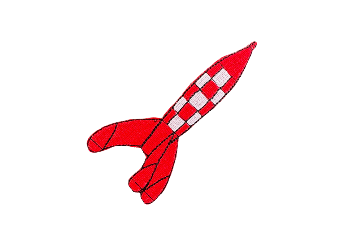 Tintin Embroidered Patch - Rocket