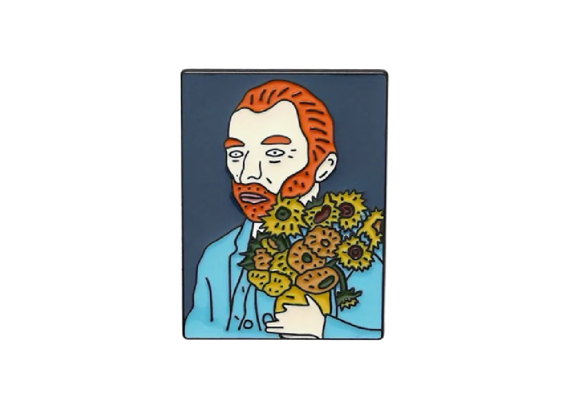 Van Gogh Self portrait Enamel Pin / Badge