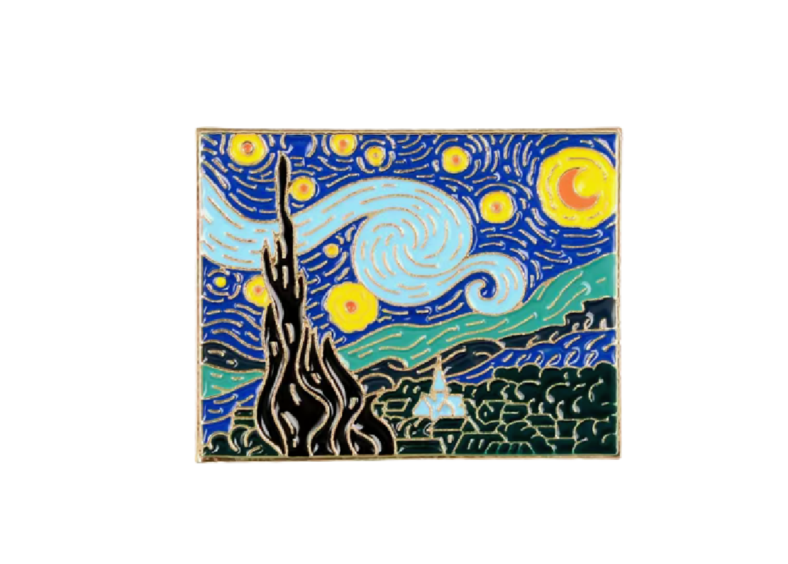 Starry Night Enamel Pin / Badge