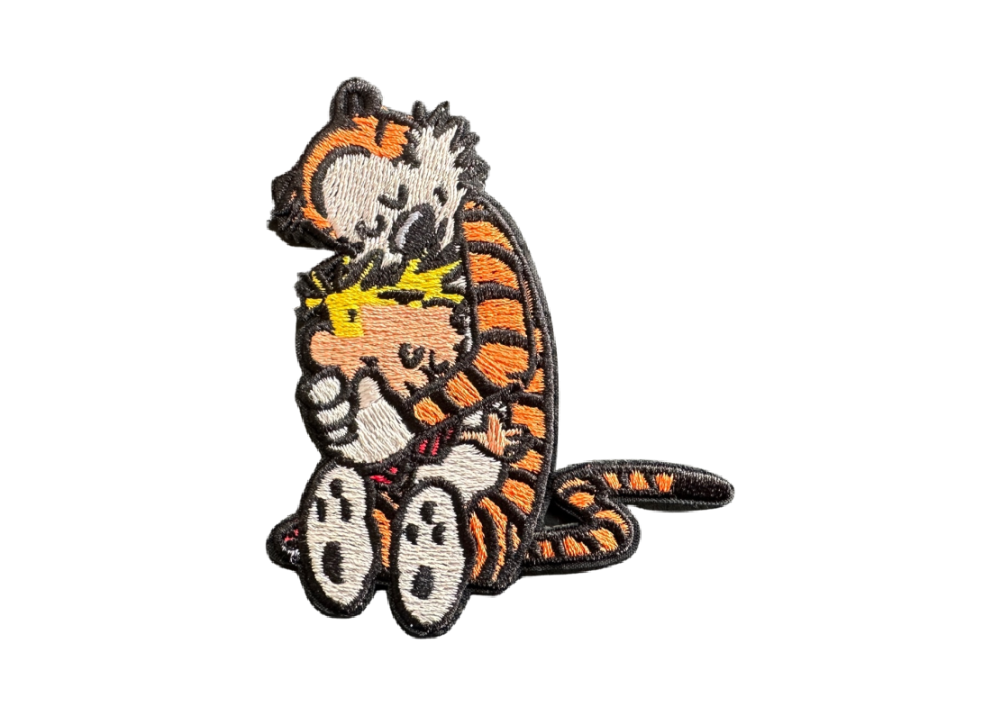 Calvin & Hobbes Hugging Embroidered Patch