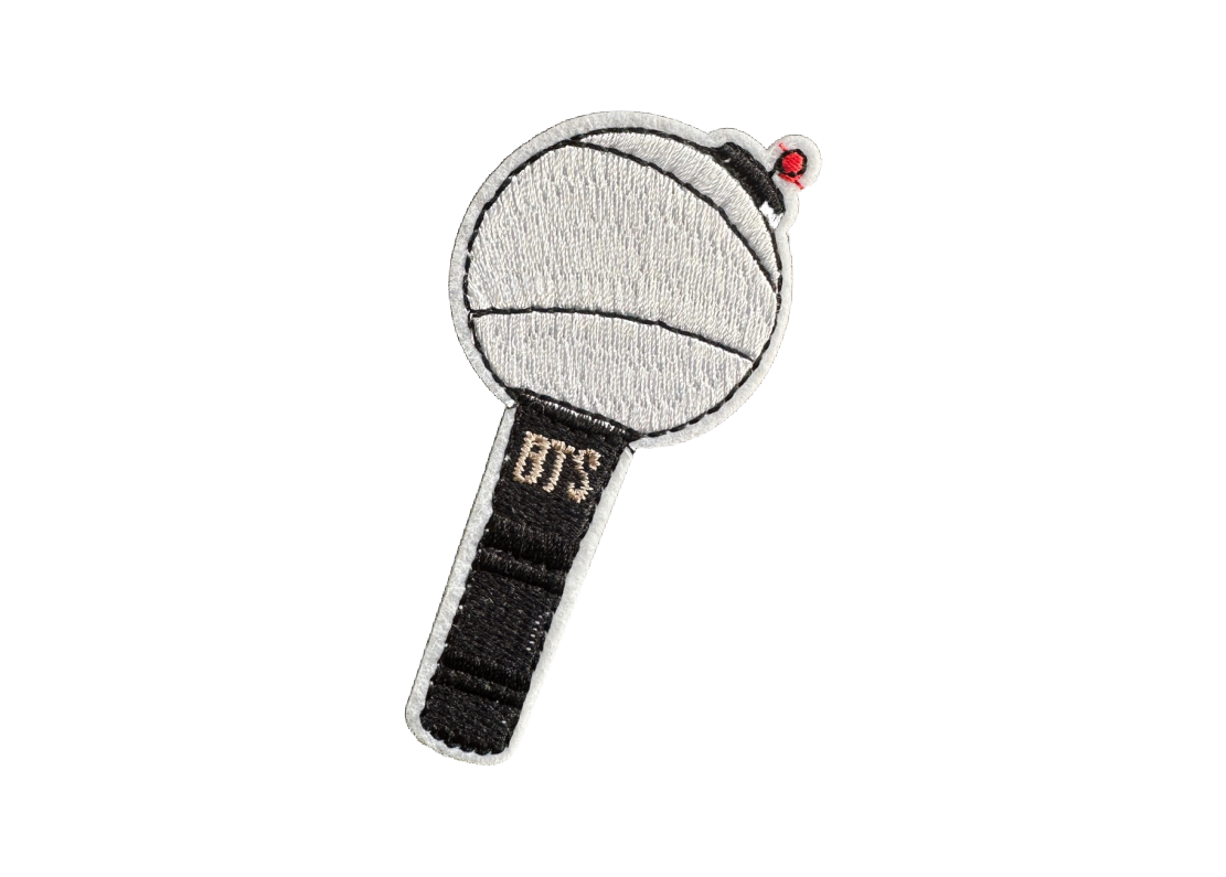 BTS Microphone Embroidered Patch