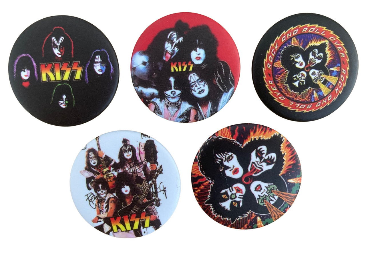 KISS Badge Button Set - 5 badges!