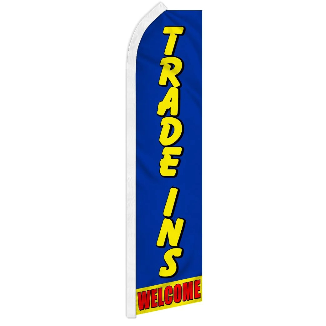 Trade Ins Welcome - HUGE Advertising Flag Set