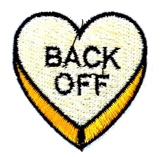 BACK OFF Candy Heart Patch