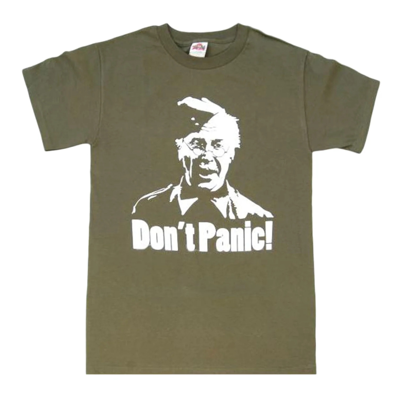 Dads Army Shirt - 'Don't Panic! - Available in Size S, M, L, XL, 2XL, 3XL
