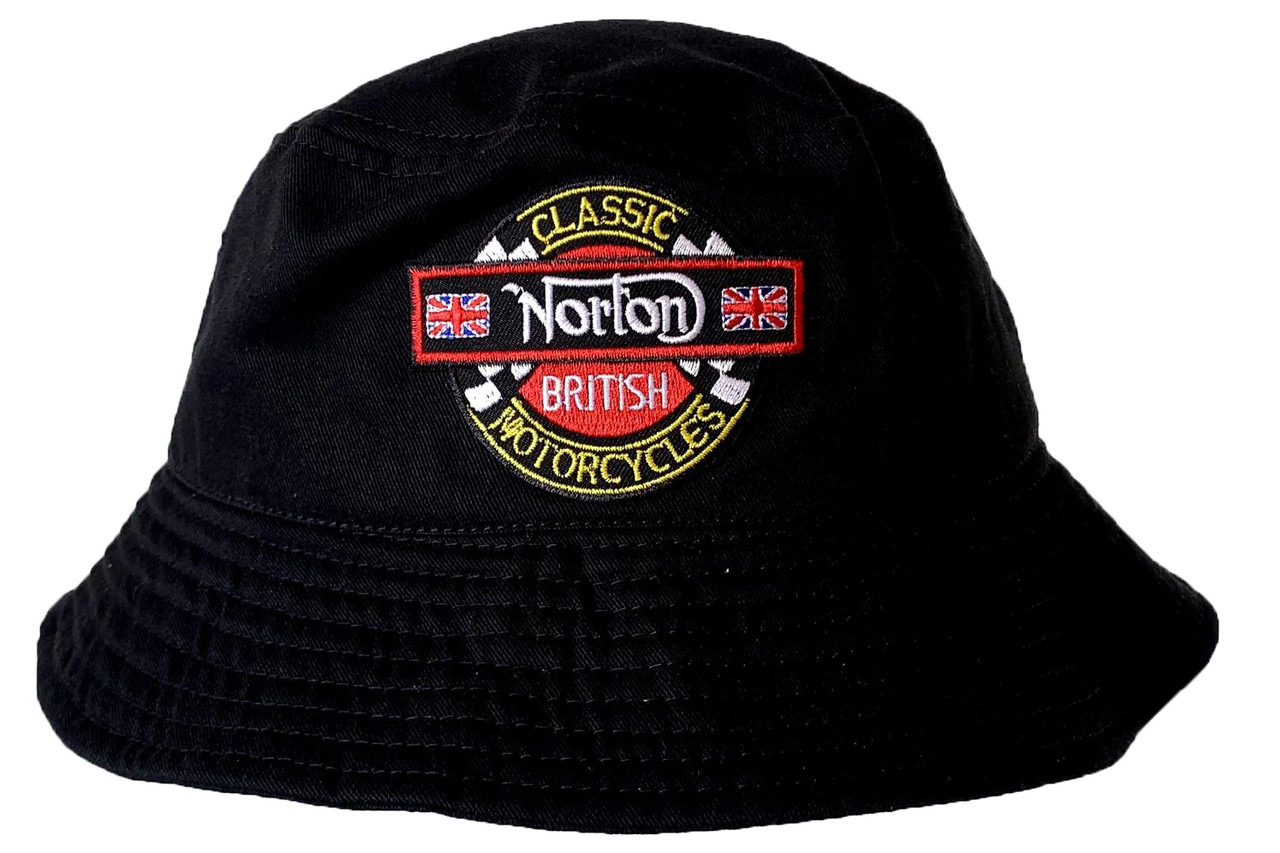Norton Classic Bikes Bucket Hat with Embroidered Logo