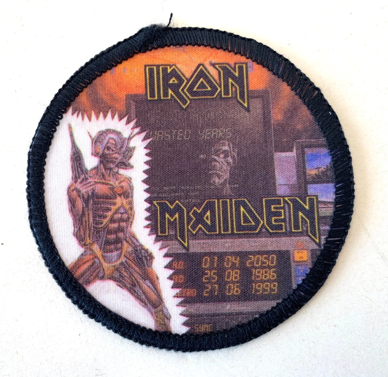 Vintage Iron Maiden Patch - Wasted Years