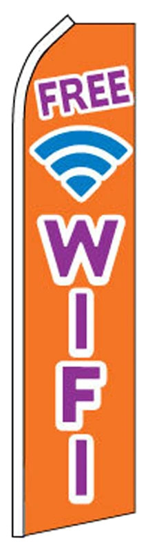 Free Wifi - HUGE Advertising Flag