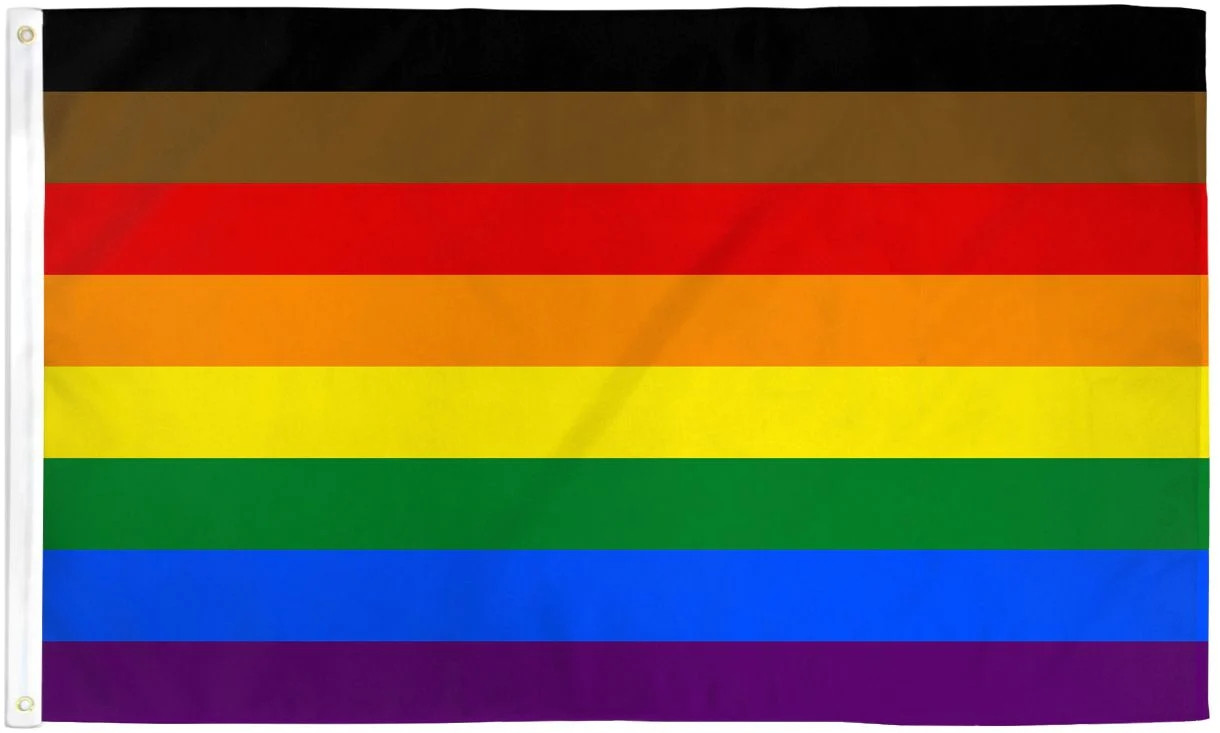 Philly Rainbow Pride Flag / Wall Hanging - 150cm x 90cm - LGBTQ Pride
