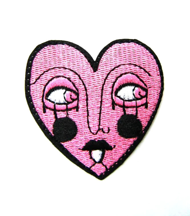 Sad Heart Iron On Patch
