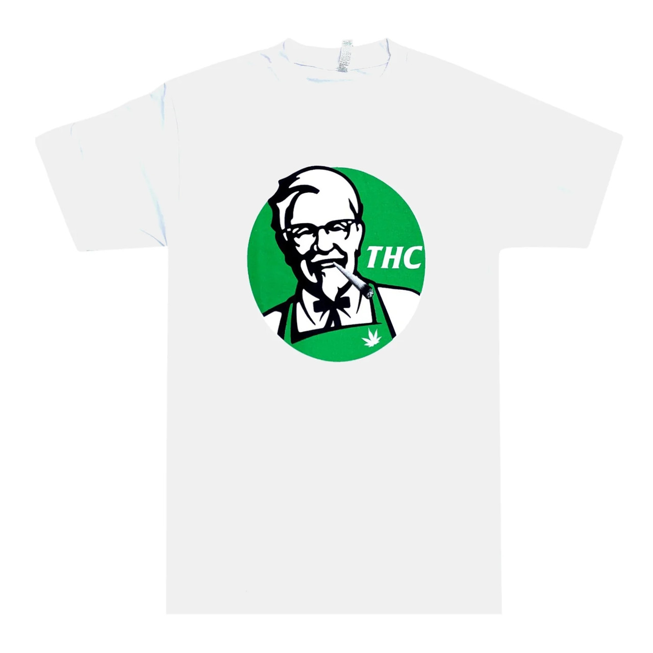 Funny KFC THC Shirt - Smoking Weed - Available in Size S, M, L, XL, 2XL, 3XL, 4XL, 5XL