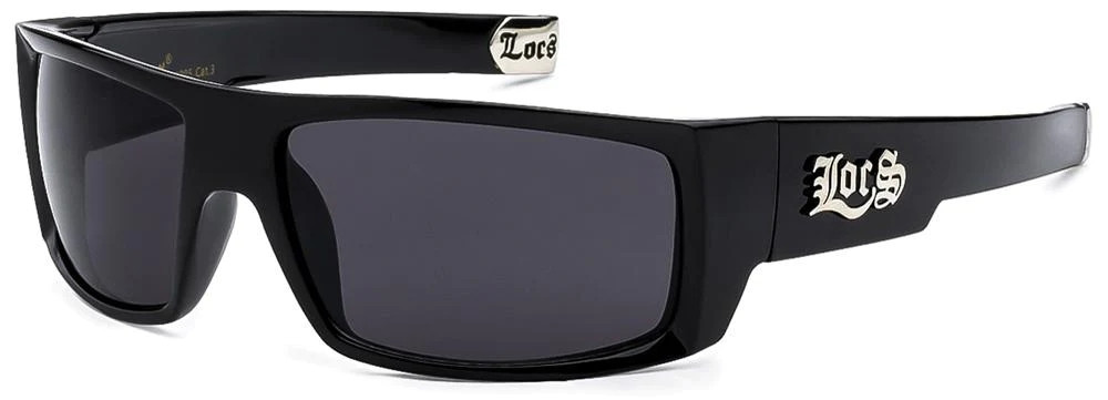 Authentic Locs Gangster / Biker Sunglasses - 91025 - Available in 4 Colourways