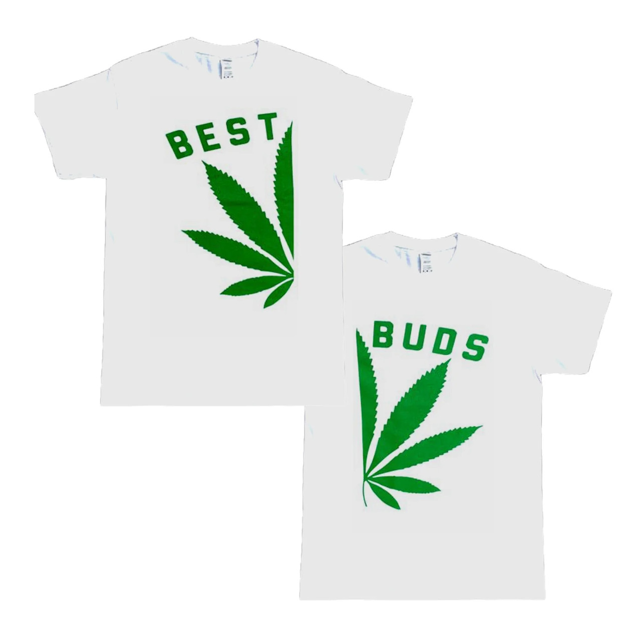 Best Buds Shirt Set - Weed Leaf - Available in sizes S, M, L, XL, 2XL