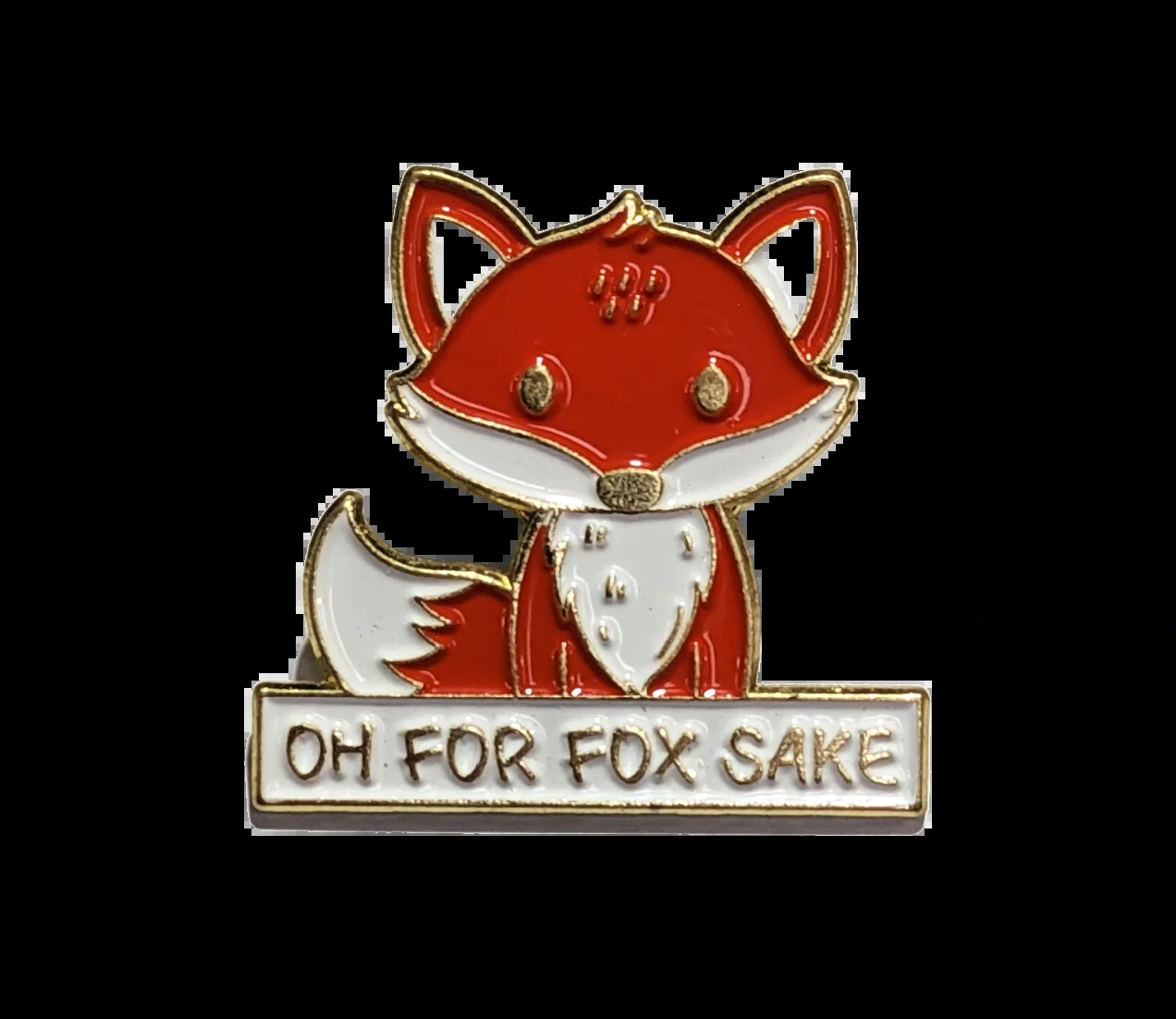 For Fox Sake Enamel Pin / Badge