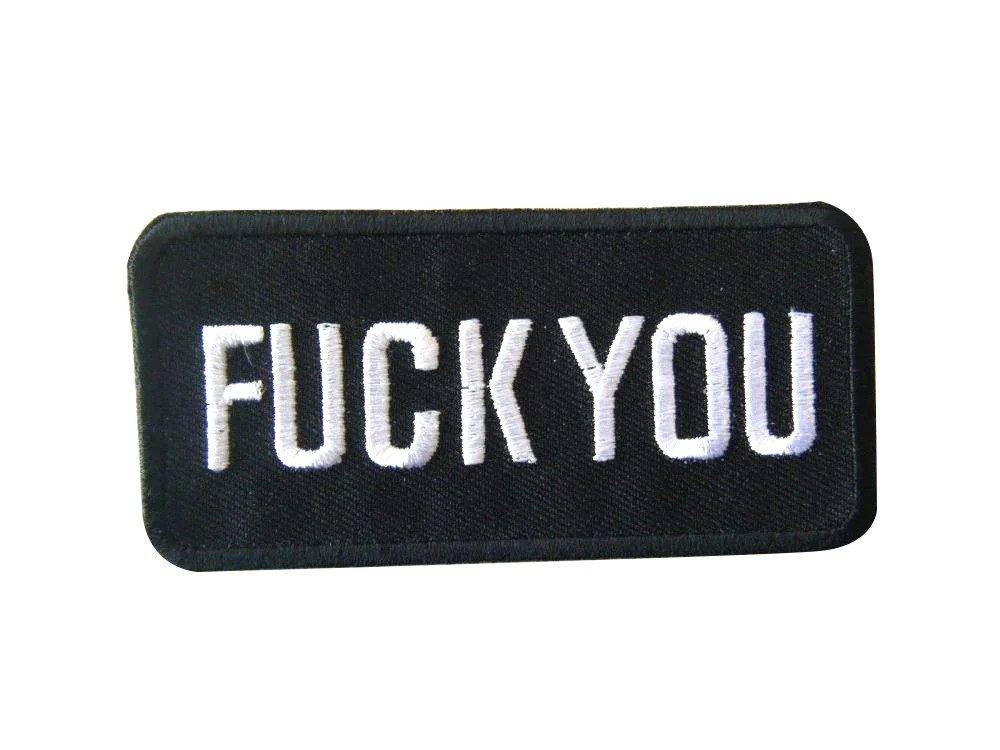 F-ck You Biker Embroidered Patch