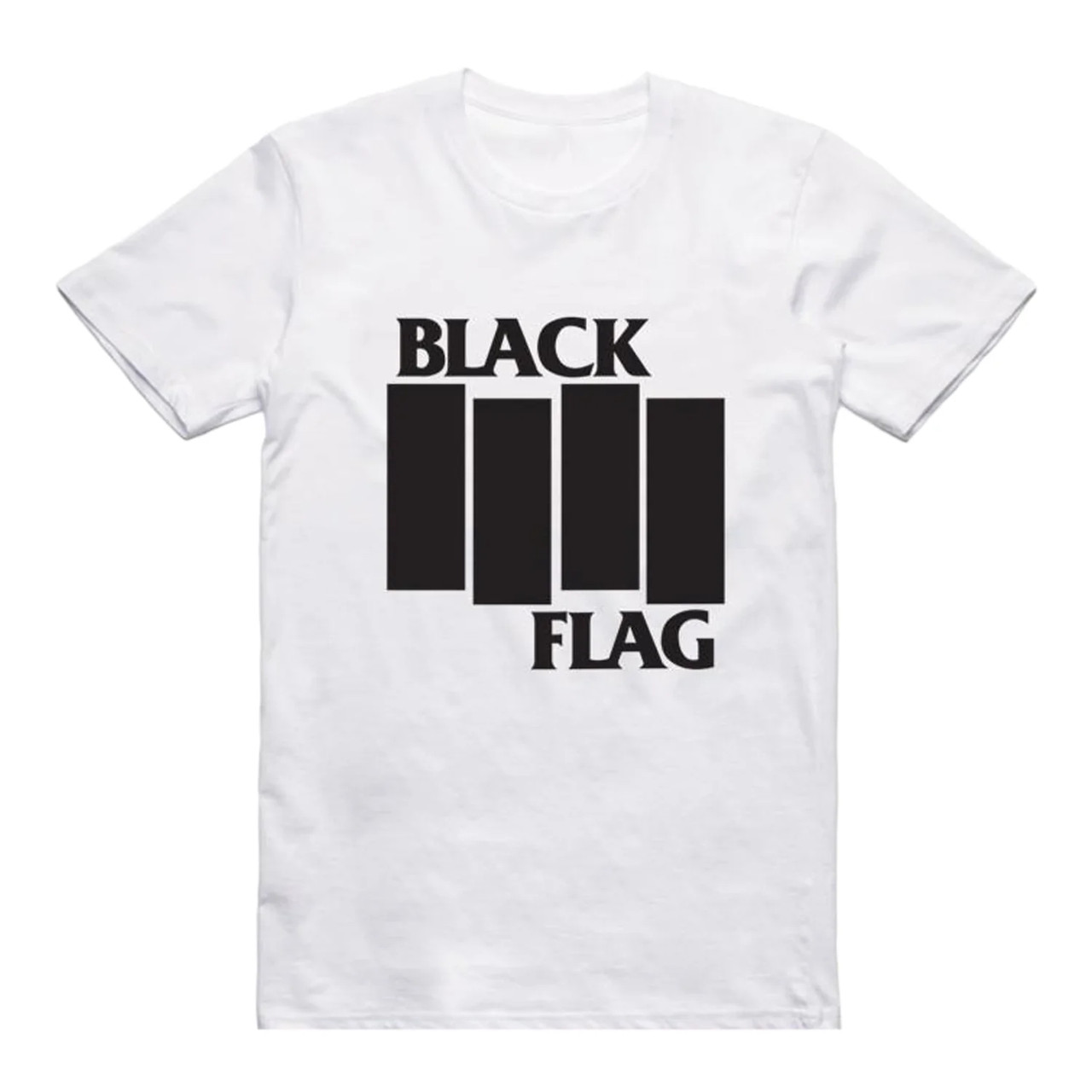 Black Flag Shirt  - White - Available in sizes S, M, L, XL, 2XL, 3XL, 4XL, 5XL