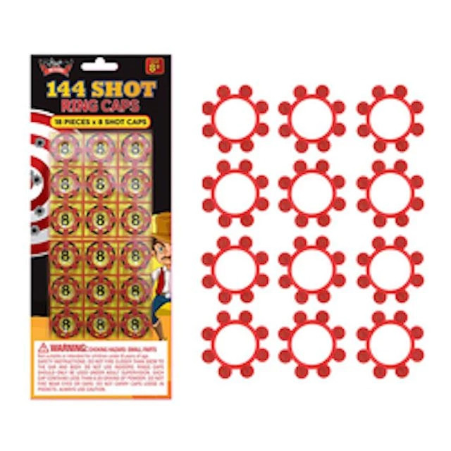 Sheet of Ring Caps for Cap Guns