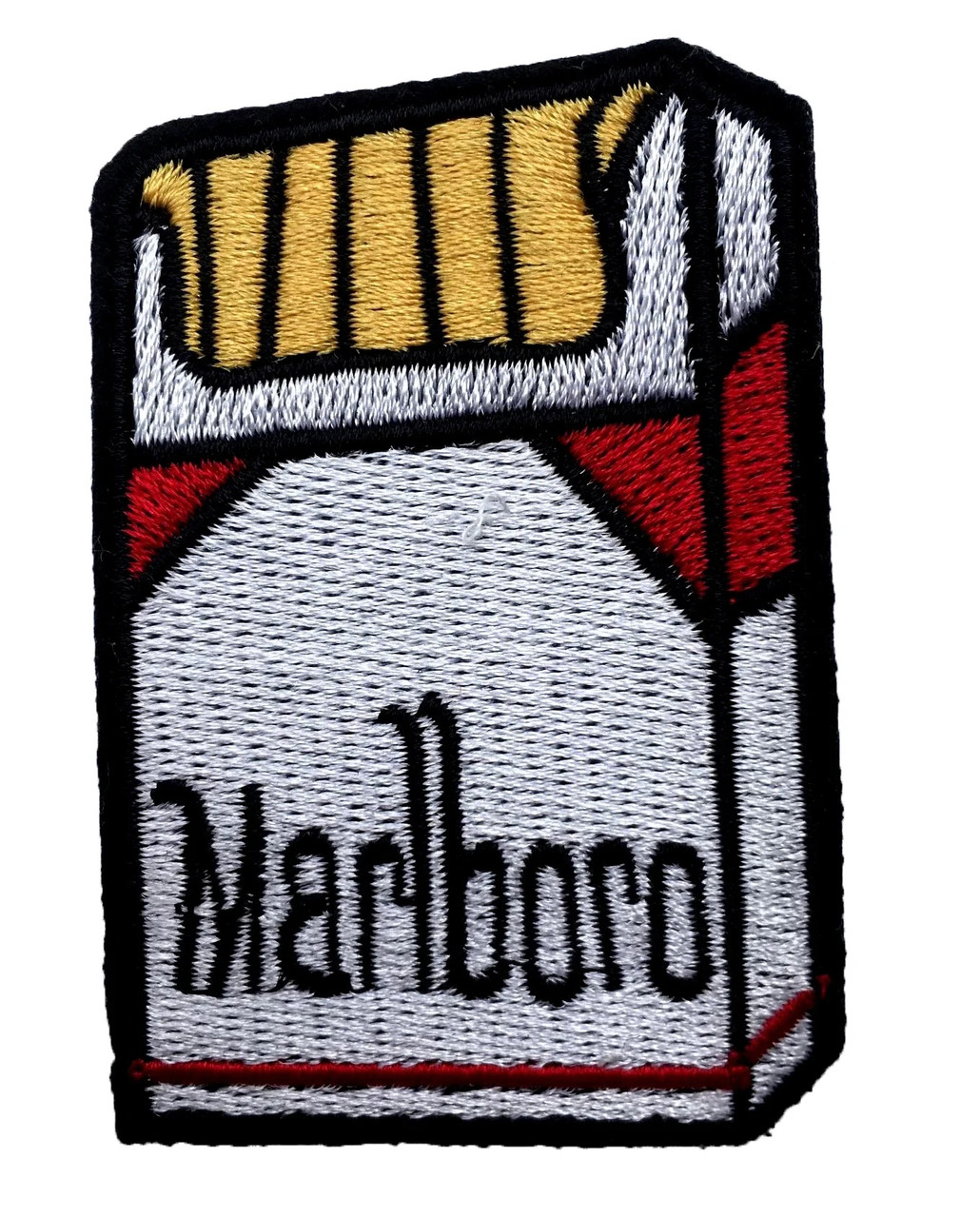 Pack of Smokes Embroidered Patch - Marlboro Cigarettes