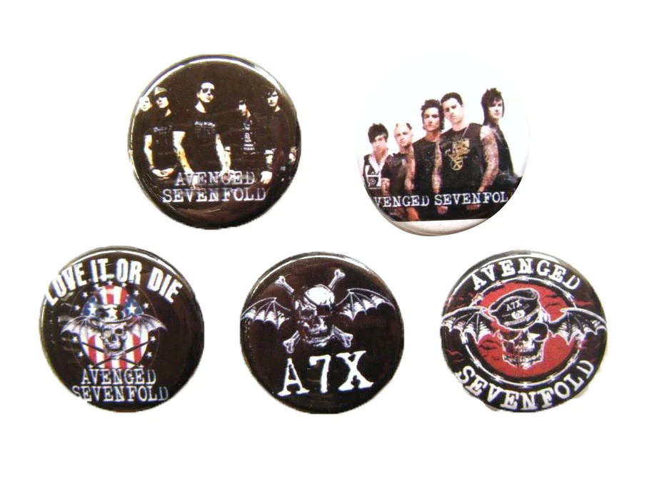 Avenged Sevenfold Badge / Button Set - 5 Badges!