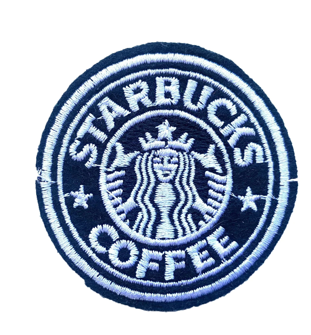 Black Starbucks Embroidered Patch