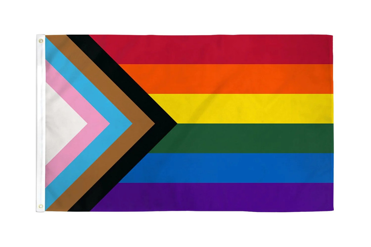 Progress Gay Pride Flag / Wall Hanging - 150cm x 90cm - LGBTQ Pride
