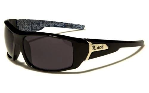 Locs Gangster Sunglasses- 9081- Blue bandana print