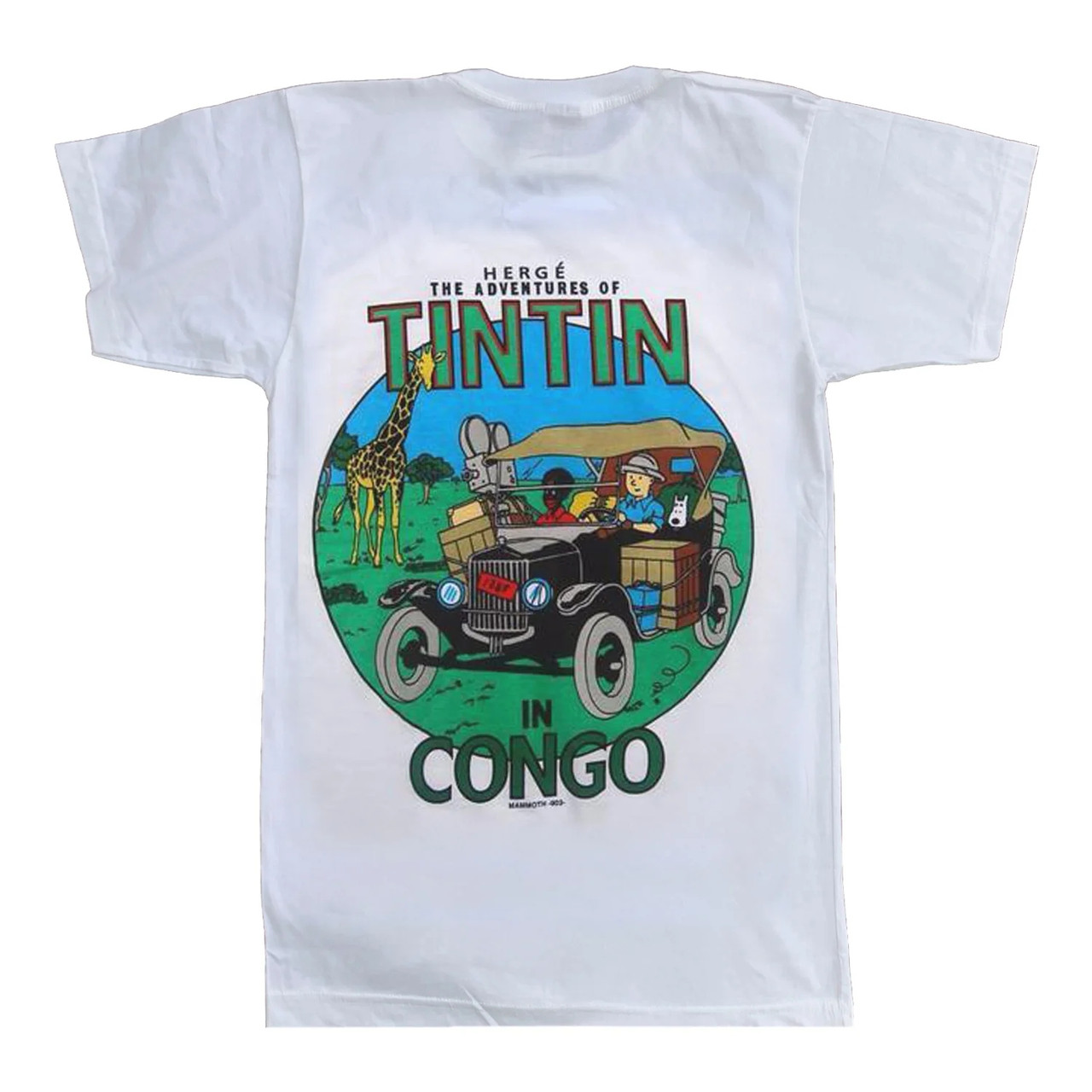 Tintin Shirt - Tintin in the Congo - Available in Small to XL