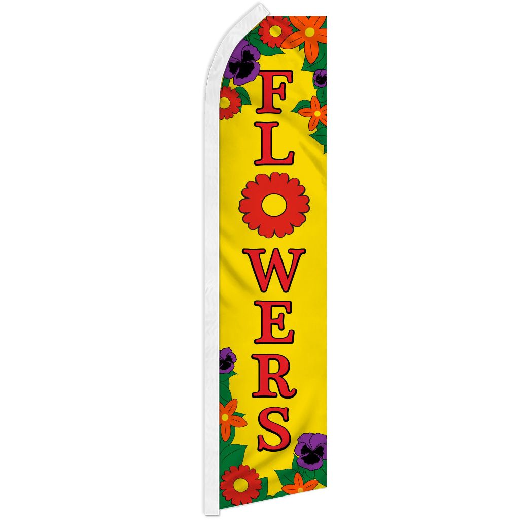 Flowers - HUGE Advertising Flag Setup