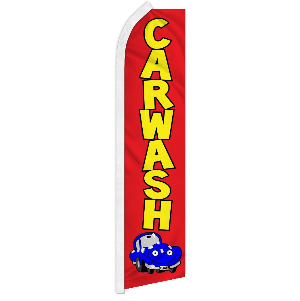 Car Wash - HUGE Advertising Flag Set