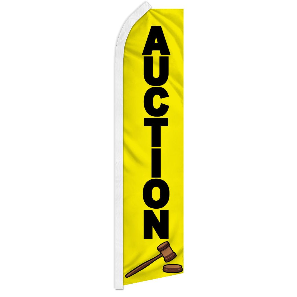 Auction - HUGE Advertising Flag Set.