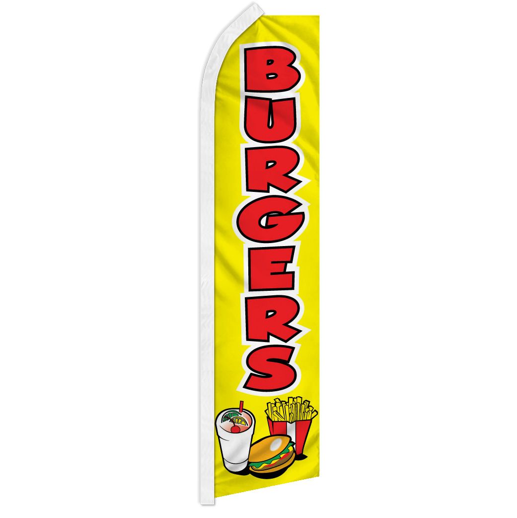 Burgers - HUGE Advertising Flag Set