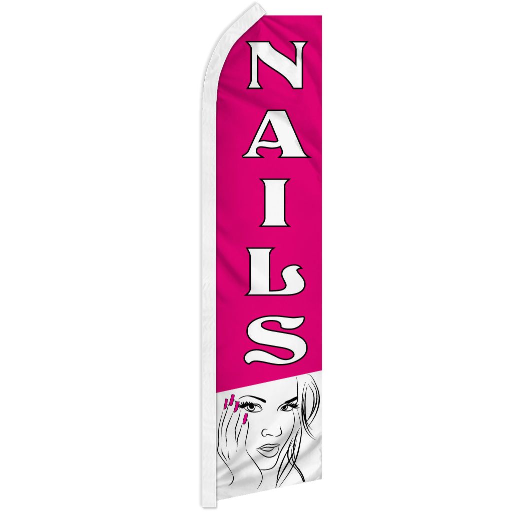 Nails - HUGE Advertising Flag