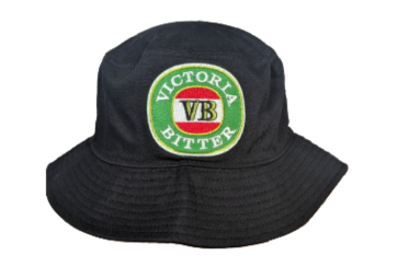 Victoria Bitter "VB" Beer Bucket Hat with Embroidered Logo