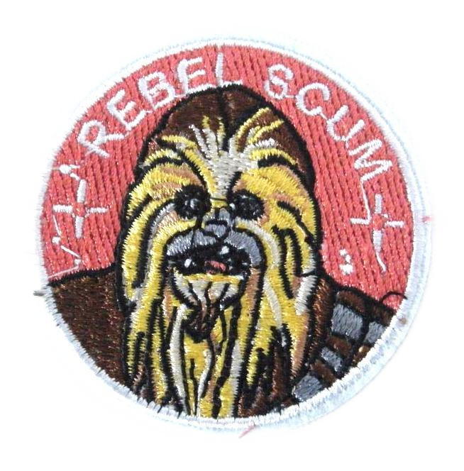 Chewbacca 'Rebel Scum' Star Wars Embroidered Patch