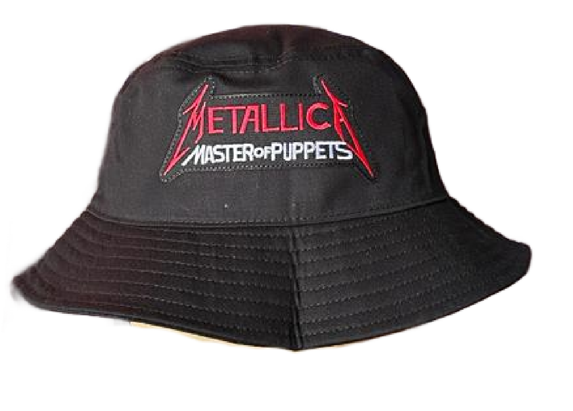 Metallica Bucket Hat with Embroidered Logo - Master of Puppets