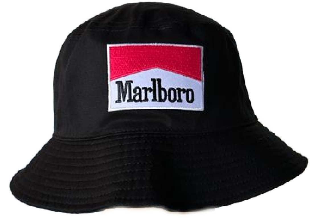 Marlboro Bucket Hat with Embroidered Logo