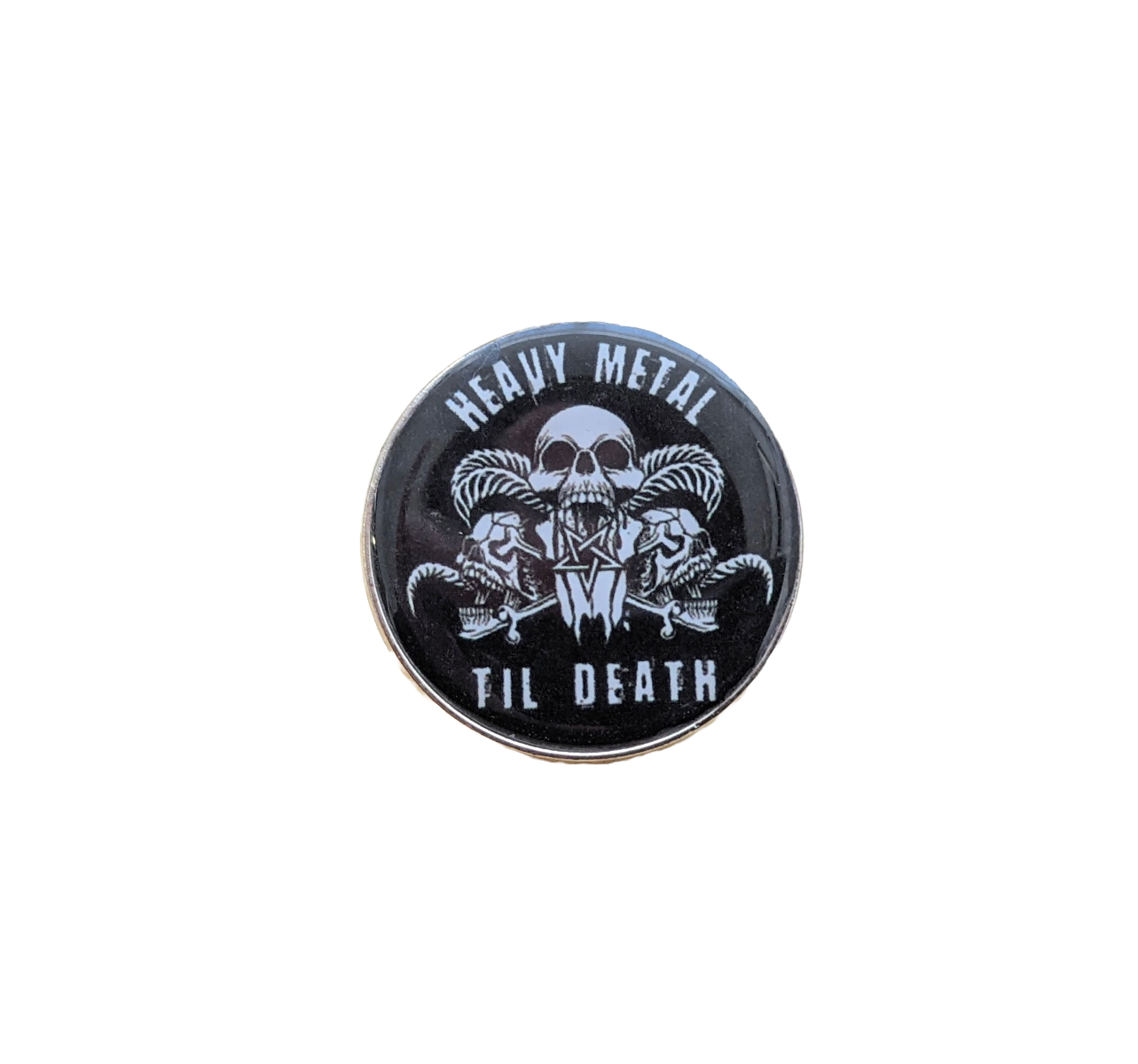 Heavy Metal Till Death Enamel Pin/Badge