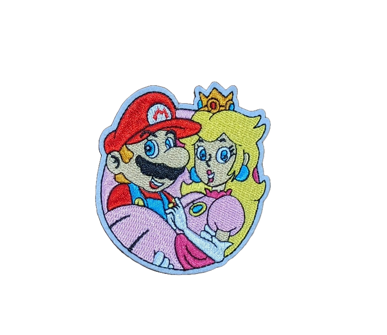 Super Mario Brothers - Mario & Peach Embroidered Patch