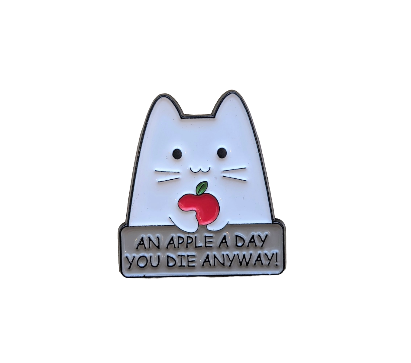 An Apple A Day Enamel Pin/Badge