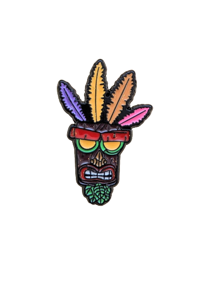 Crash Bandicoot Aku Aku Enamel Pin/Badge