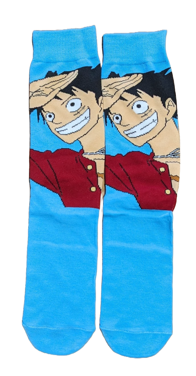 One Piece Blue Luffy Socks