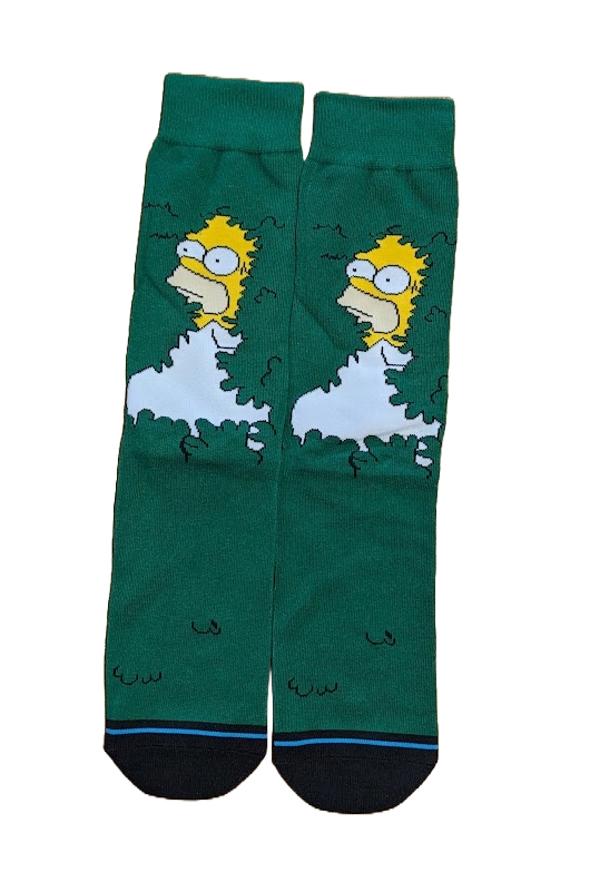 Homer Simpson In The Bushes Socks
