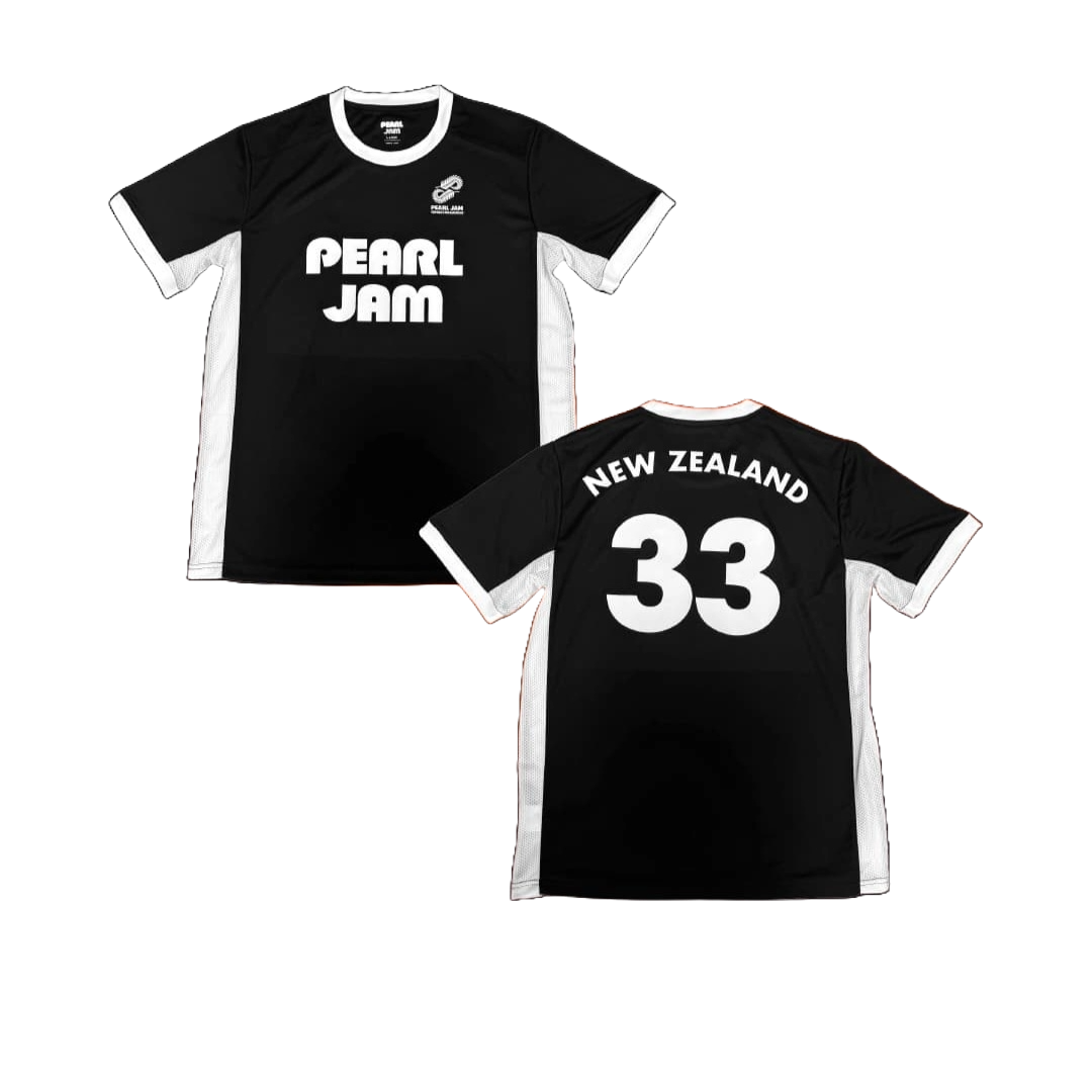 Pearl Jam 2024 NZ Event Sports Jersey - All Blacks Style