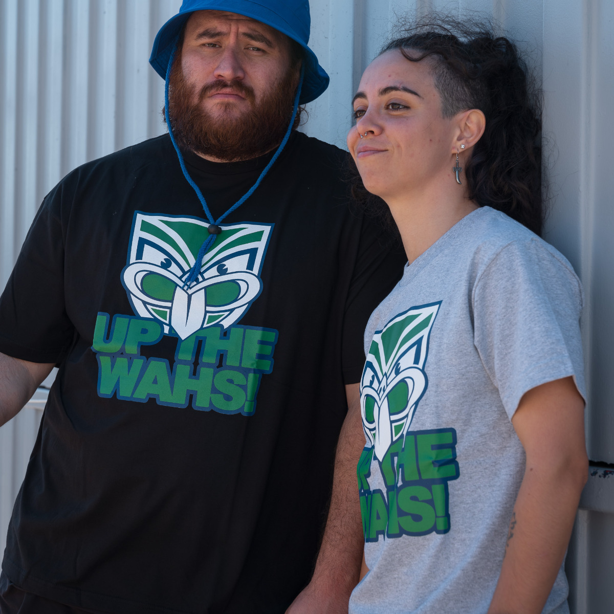 UP THE WAHS Auckland Warriors Shirt - Black - Sizes XS to 5XL