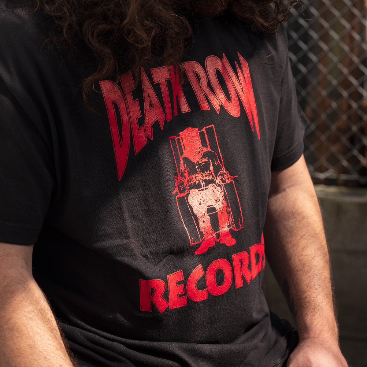 Death Row Records T-Shirt - Electric Chair - Available in Size S, M, L, XL, 2XL, 3XL, 4XL, 5XL