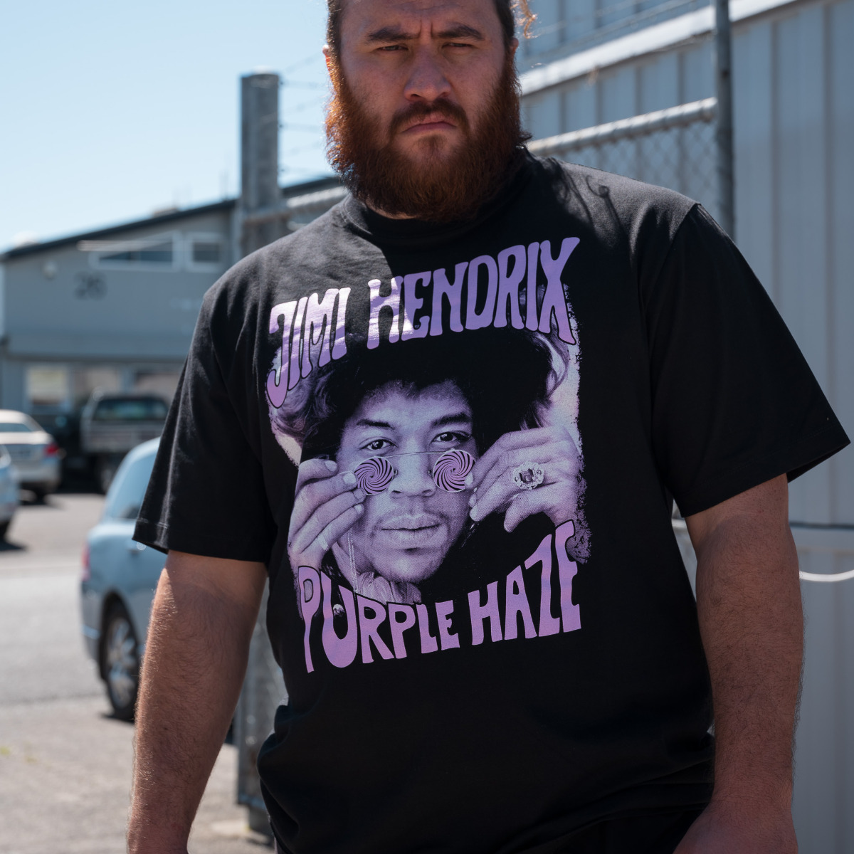 Jimi Hendrix Shirt - Purple Haze - Available in Size S, M, L, XL, 2XL, 3XL, 4XL, 5XL